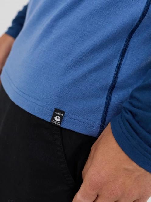 Fundango Rotorua Merino Longsleeve férfi aláöltöző felső kék színben 6