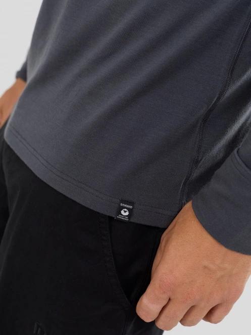 Fundango Temuka Merino Halfzip férfi aláöltöző felső szürke színben 6