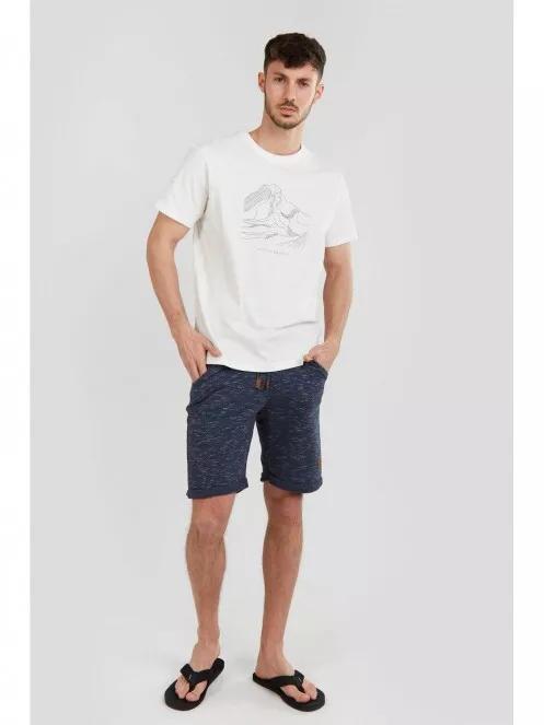 Fundango Basic T Logo-1 T-shirt férfi rövid ujjú póló fehér színben 5