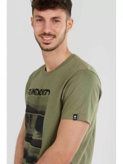 Fundango Basic T Logo 3 T shirt f rfi r vid ujj p l oliva