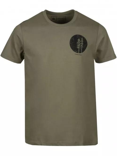 Fundango Basic T Logo-4 T-shirt férfi rövid ujjú póló oliva színben 5