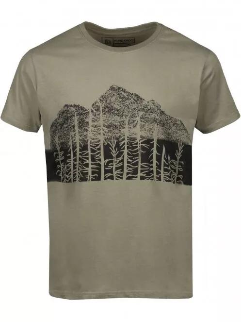 Fundango Basic T Logo-5 T-shirt férfi rövid ujjú póló oliva színben 6