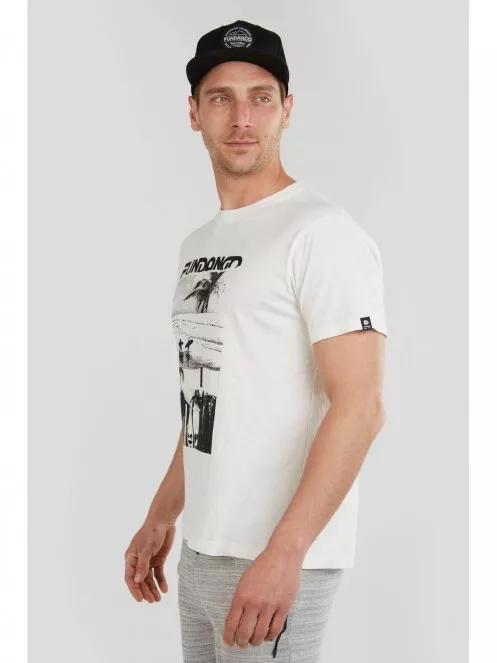 Fundango Basic T Logo-6 T-shirt férfi rövid ujjú póló fehér színben 5