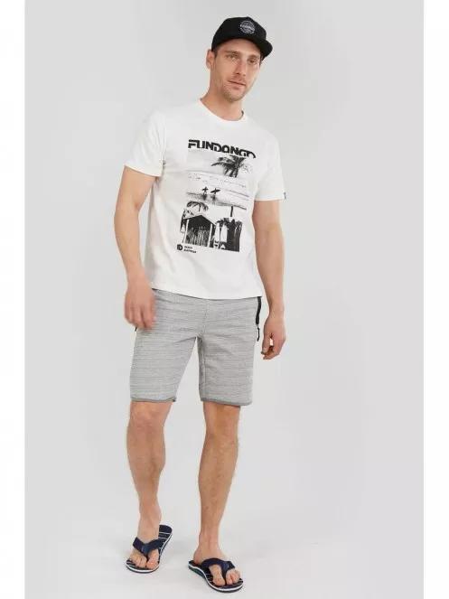 Fundango Basic T Logo-6 T-shirt férfi rövid ujjú póló fehér színben 6