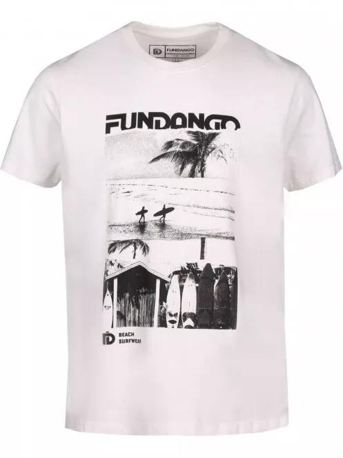 Fundango Basic T Logo-6 T-shirt férfi rövid ujjú póló fehér színben 7