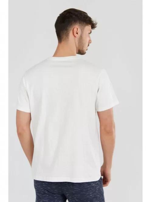 Fundango Basic T Logo-7 T-shirt férfi rövid ujjú póló fehér színben 3