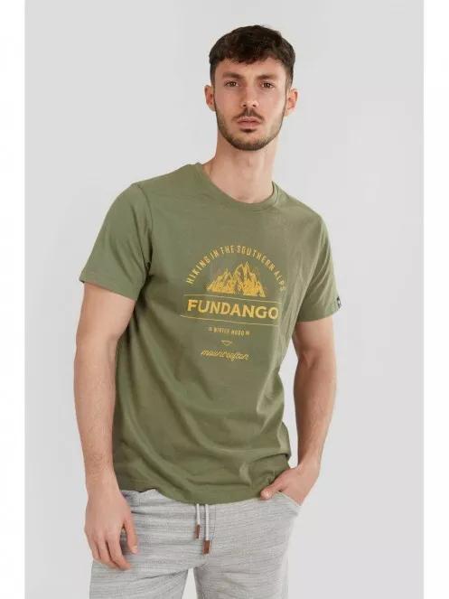 Fundango Basic T Logo-7 T-shirt férfi rövid ujjú póló oliva színben 2