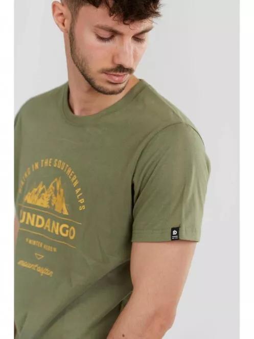 Fundango Basic T Logo-7 T-shirt férfi rövid ujjú póló oliva színben 4