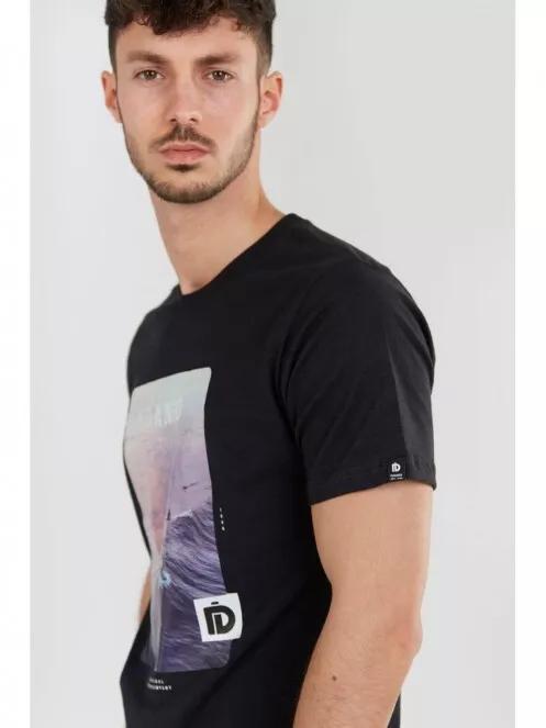 Fundango Basic T Logo-8 T-shirt férfi rövid ujjú póló fekete színben 4