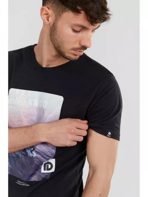 Fundango Basic T Logo-8 T-shirt férfi rövid ujjú póló fekete színben 5