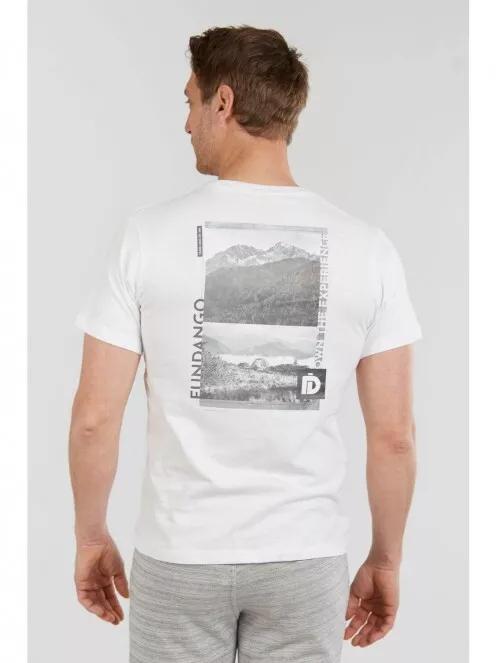Fundango Basic T Logo-10 T-shirt férfi rövid ujjú póló fehér színben 3