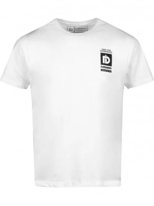Fundango Basic T Logo-10 T-shirt férfi rövid ujjú póló fehér színben 6