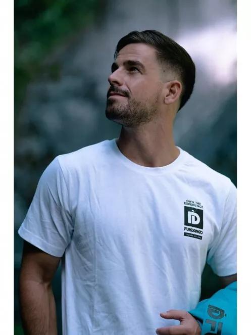 Fundango Basic T Logo-10 T-shirt férfi rövid ujjú póló fehér színben 7