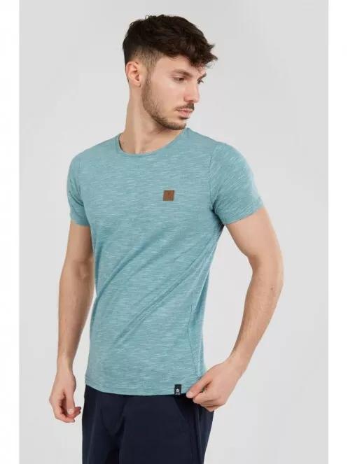Fundango Jaggy Structured Tshirt férfi rövid ujjú póló zöld színben 2