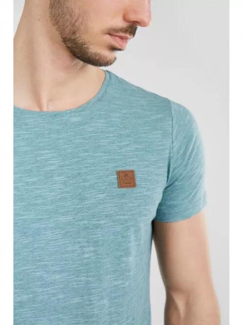 Fundango Jaggy Structured Tshirt férfi rövid ujjú póló zöld színben 4