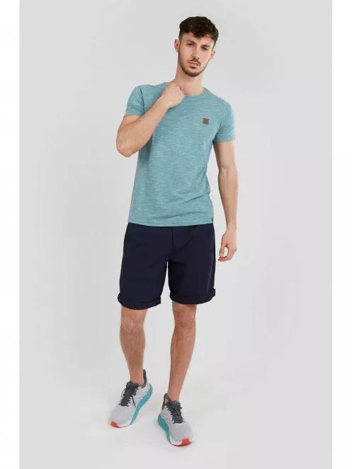Fundango Jaggy Structured Tshirt férfi rövid ujjú póló zöld színben 5