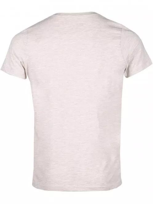 Fundango Jaggy Structured Tshirt férfi rövid ujjú póló homok színben 7