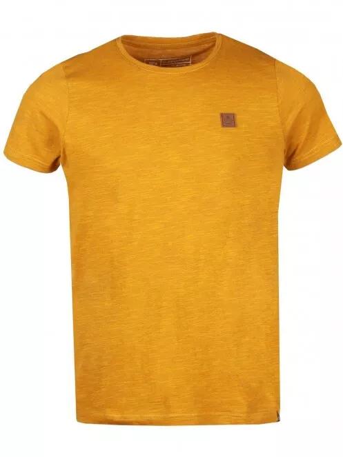 Fundango Jaggy Structured Tshirt férfi rövid ujjú póló barna színben 6