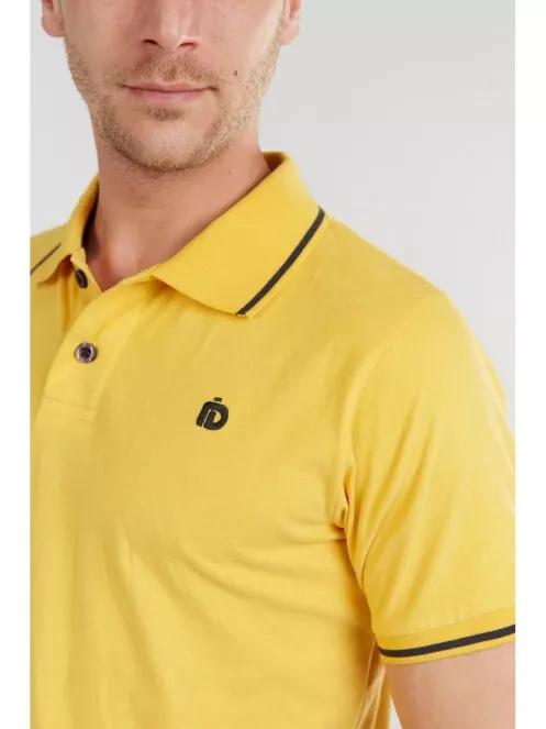 Fundango Incognito Poloshirt férfi galléros póló sárga színben 4