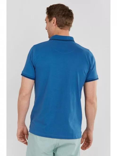 Fundango Incognito Poloshirt férfi galléros póló kék színben 3