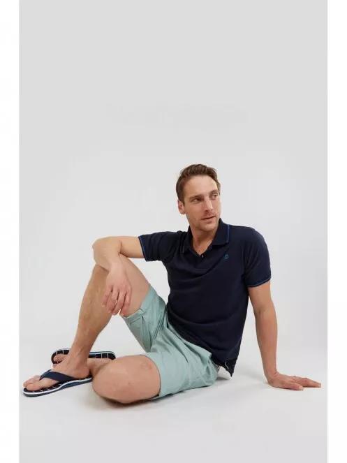Fundango Incognito Poloshirt férfi galléros póló sötétkék színben 5