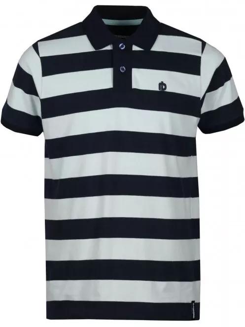 Fundango Incognito stripe Poloshirt férfi galléros póló zöld színben 5