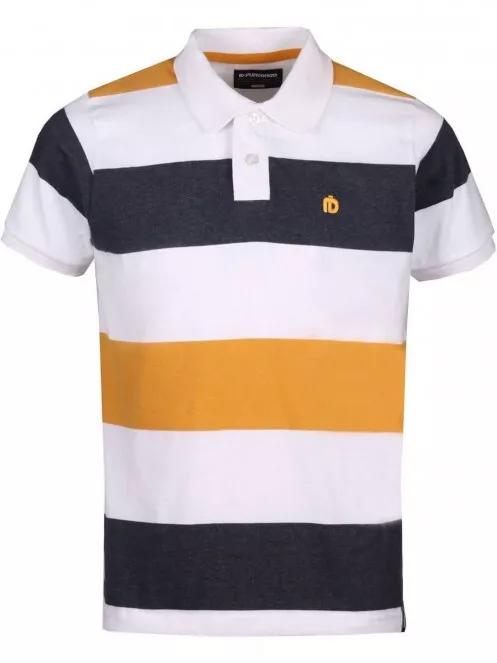 Fundango Incognito stripe Poloshirt férfi galléros póló fehér színben 6