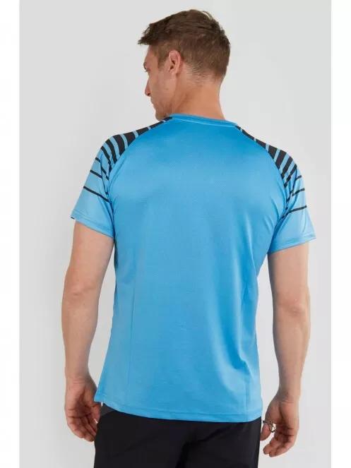 Fundango Tech T Technical Tshirt férfi rövid ujjú sport póló kék színben 3