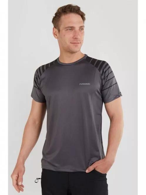 Fundango Tech T Technical Tshirt férfi rövid ujjú sport póló szürke színben 2