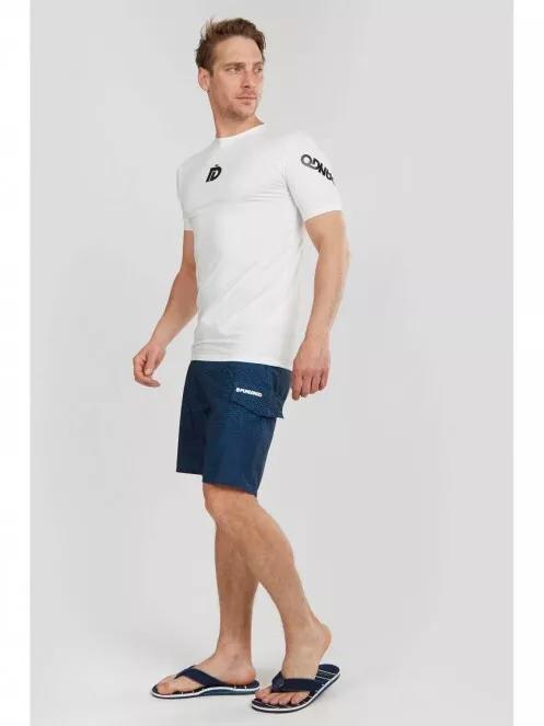 Fundango Manado Rashguard férfi rövid ujjú lycra fehér színben 5