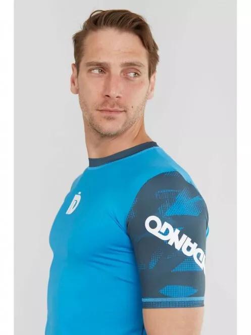 Fundango Manado Rashguard férfi rövid ujjú lycra kék színben 4