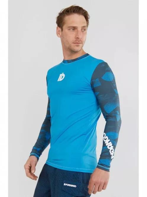 Fundango Manado Long Rashguard férfi hosszú ujjú lycra kék színben 2