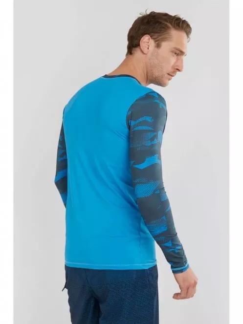 Fundango Manado Long Rashguard férfi hosszú ujjú lycra kék színben 3