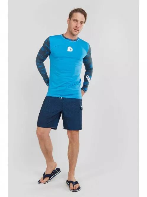 Fundango Manado Long Rashguard férfi hosszú ujjú lycra kék színben 4