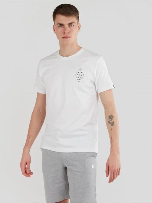 Fundango Basic - T Logo-1 T-shirt férfi rövid ujjú póló fehér színben 2