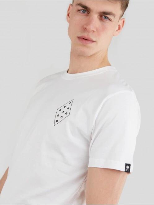 Fundango Basic - T Logo-1 T-shirt férfi rövid ujjú póló fehér színben 5