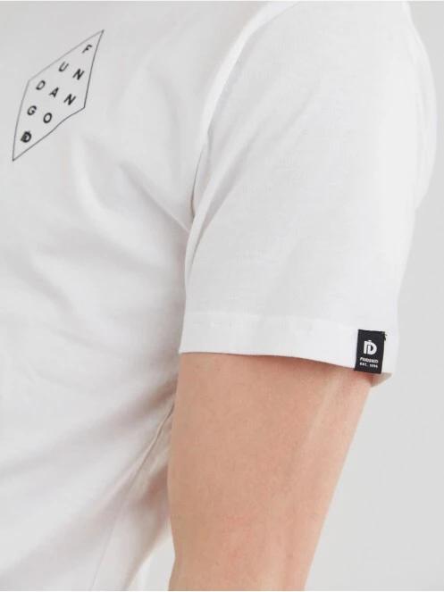 Fundango Basic - T Logo-1 T-shirt férfi rövid ujjú póló fehér színben 6