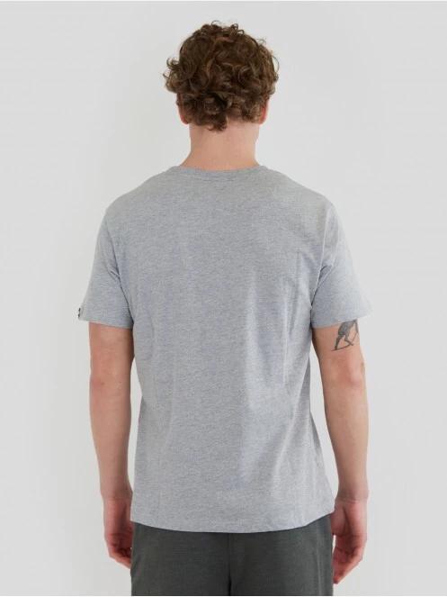 Fundango Basic - T Logo-4 T-shirt férfi rövid ujjú póló szürke színben 3