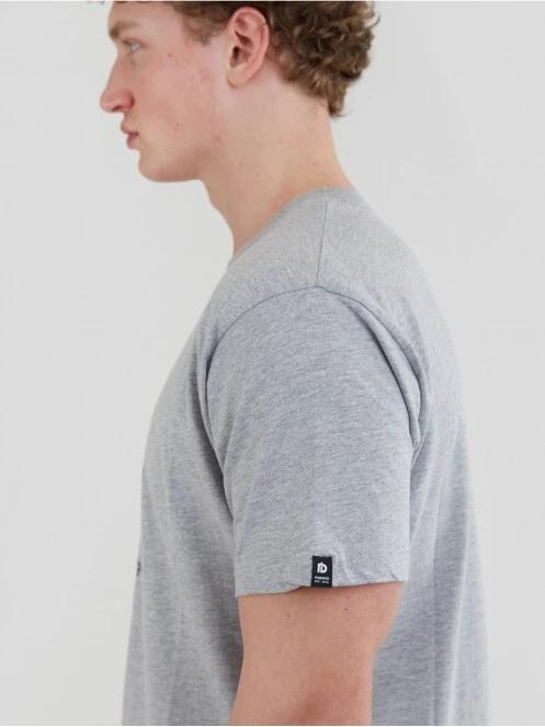 Fundango Basic - T Logo-4 T-shirt férfi rövid ujjú póló szürke színben 5
