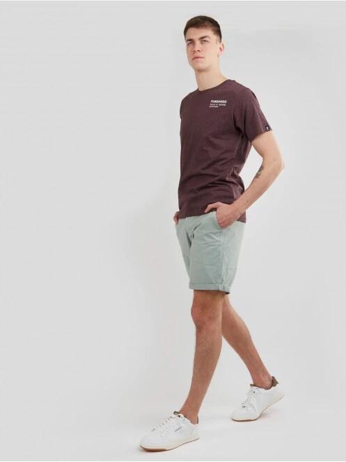 Fundango Basic - T Logo-7 T-shirt férfi rövid ujjú póló piros színben 4