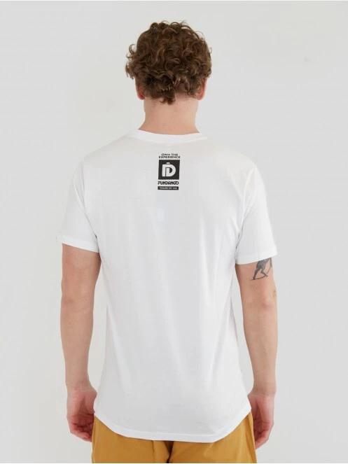 Fundango Basic - T Logo-9 T-shirt férfi rövid ujjú póló fehér színben 3
