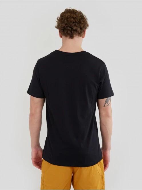 Fundango Basic - T Logo-10 T-shirt férfi rövid ujjú póló fekete színben 3