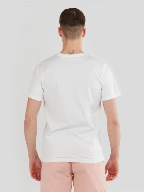 Fundango Basic - T Logo-11 T-shirt férfi rövid ujjú póló fehér színben 3
