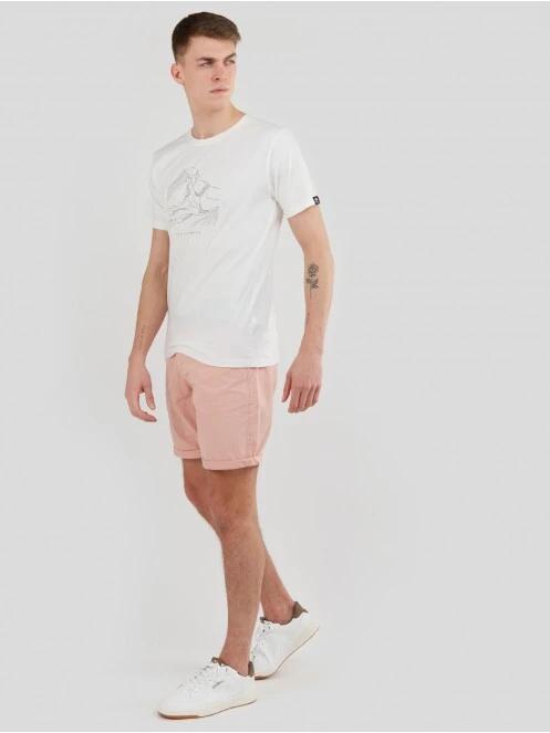 Fundango Basic - T Logo-11 T-shirt férfi rövid ujjú póló fehér színben 4