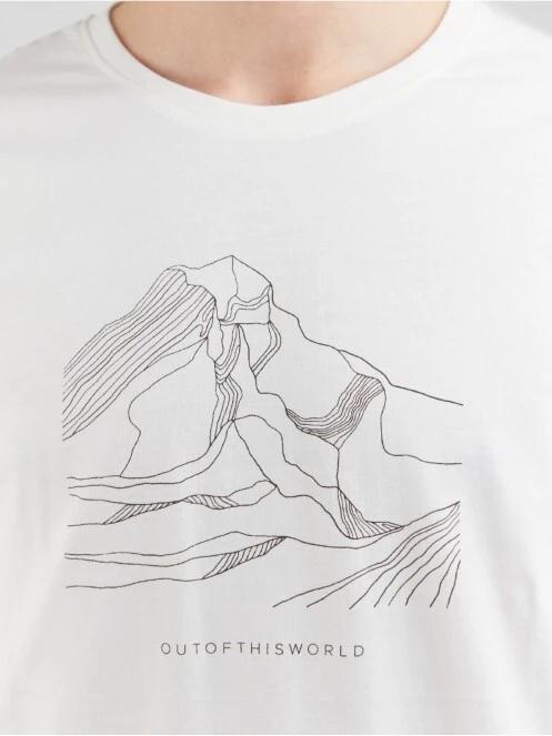 Fundango Basic - T Logo-11 T-shirt férfi rövid ujjú póló fehér színben 5