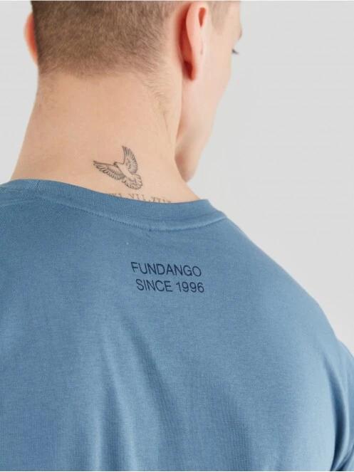 Fundango Jaggy Pocket T-shirt férfi rövid ujjú póló kék színben 5