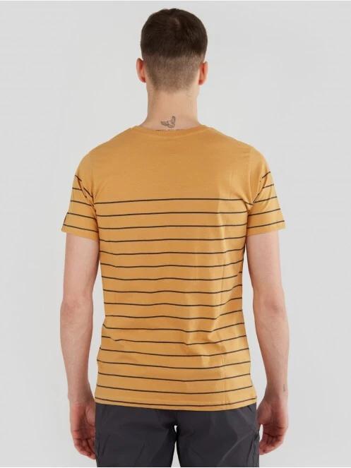 Fundango Jaggy Pocket T-shirt férfi rövid ujjú póló sárga színben 3