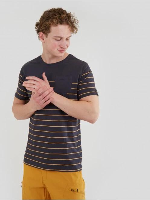 Fundango Jaggy Pocket T-shirt férfi rövid ujjú póló szürke színben 2