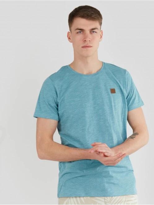 Fundango Jaggy Structured T-Shirt férfi rövid ujjú póló zöld színben 2