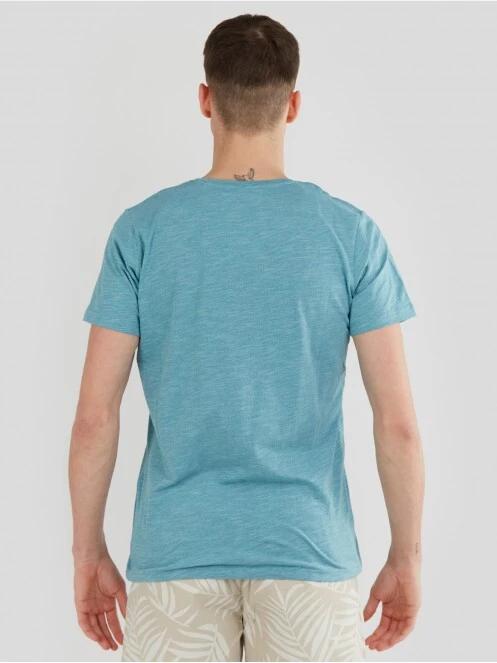 Fundango Jaggy Structured T-Shirt férfi rövid ujjú póló zöld színben 3